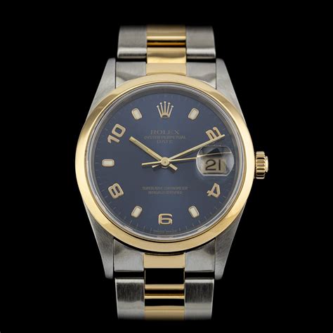 34mm datejust 2003 rolex 15203|Rolex Oyster Perpetual Date 34mm gold/steel ref 15203 .